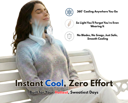 Fanbreeze™ 2.0 - 360° Cooling, Bladeless Neck Fan
