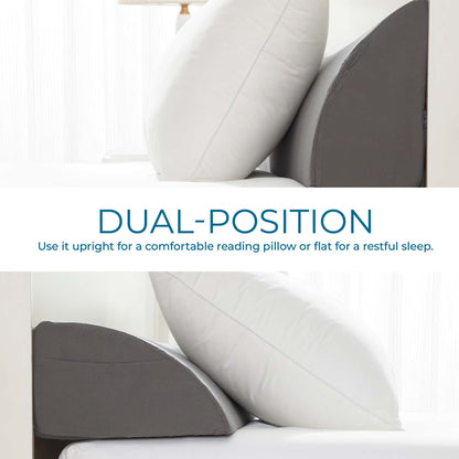 Bed Wedge Pillow for Headboard, Mattress Gap Filler Headboard Pillow, Twin Size